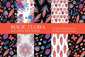 Magic Flora. Autumn Patterns