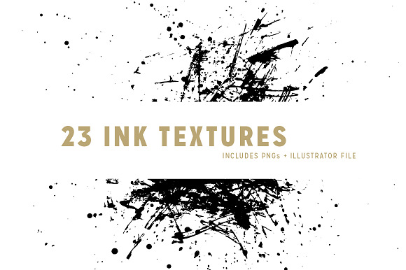 Vector Ink/Paint Splatters preview 5