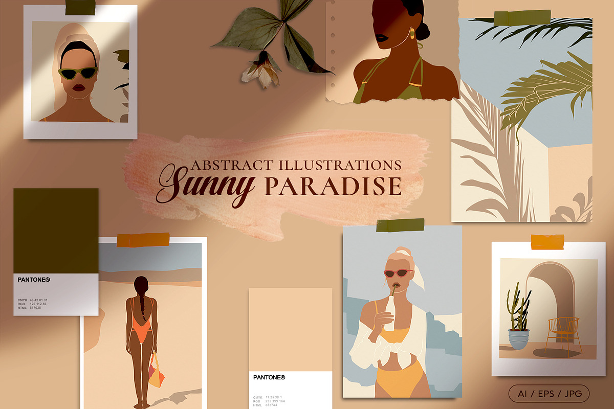 Sunny Paradise Illustrations, a Person Illustration by TiriCo (Photo 1 of 13)