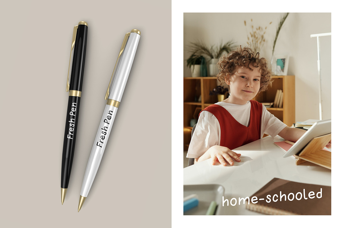 Fresh Pen | Modern School Font, a Sans Serif Font by Vikam Media (Photo 8 of 9)