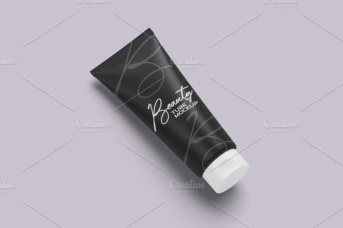 Minimal Cosmetic Tube PSD Mockup, a Packaging Mockup by AKASH-DESIGNS (Photo 4 of 5)