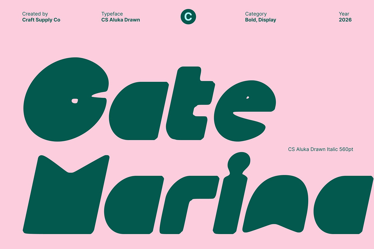 CS Aluka Drawn, a Sans Serif Font by Craft Supply Co. (Photo 6 of 8)
