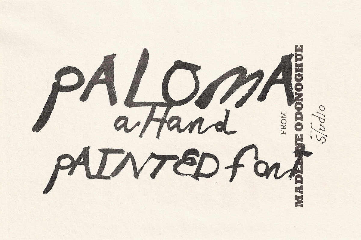Paloma Hand Painted Font, a Handwritten Font by Madeline ODonoghue Design (Photo 5 of 9)
