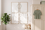 Set Of 4 Nursery Frame Mockups, a Mockup by First Impression Mockups (Thumbnail 1 of 4)