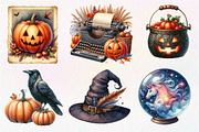 1920 Vintage Halloween Clipart, an Illustration by Dream Creation (Thumbnail 6 of 7)