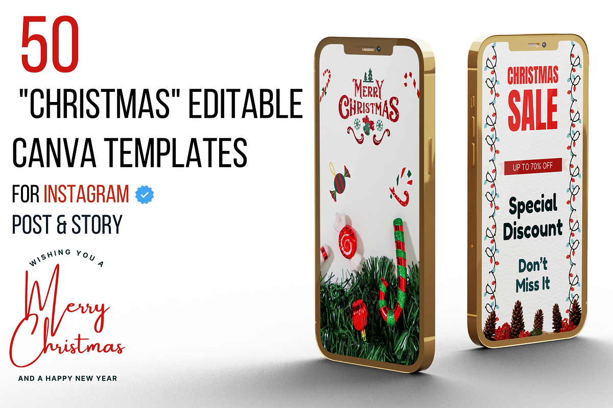 Christmas Instagram Template, a Social Media Template by Kay Designs (Photo 3 of 6)