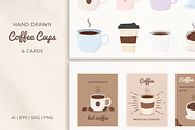 Coffee Cups and Cards, a Graphic by PixMarket (Thumbnail 1 of 5)