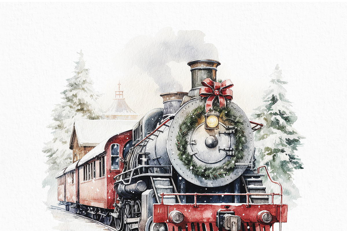 Christmas Holiday Vintage Collection, a Decorative Illustration by Veris Studio (Photo 12 of 12)