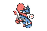 skateboard and a pair of shoes, a Sport Illustration by gunaonedesign (Thumbnail 1 of 4)