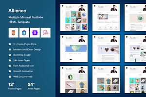 Personal Portfolio HTML5 Template, a Landing Page Template by CodexCoder Themes