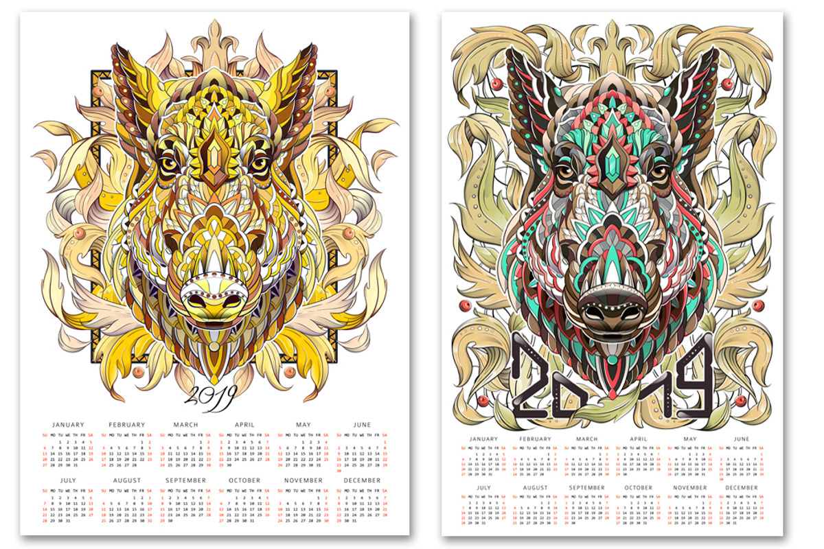 Ethnic Collection: Boar, an Animal Illustration by ArtoJoy (Photo 6 of 6)
