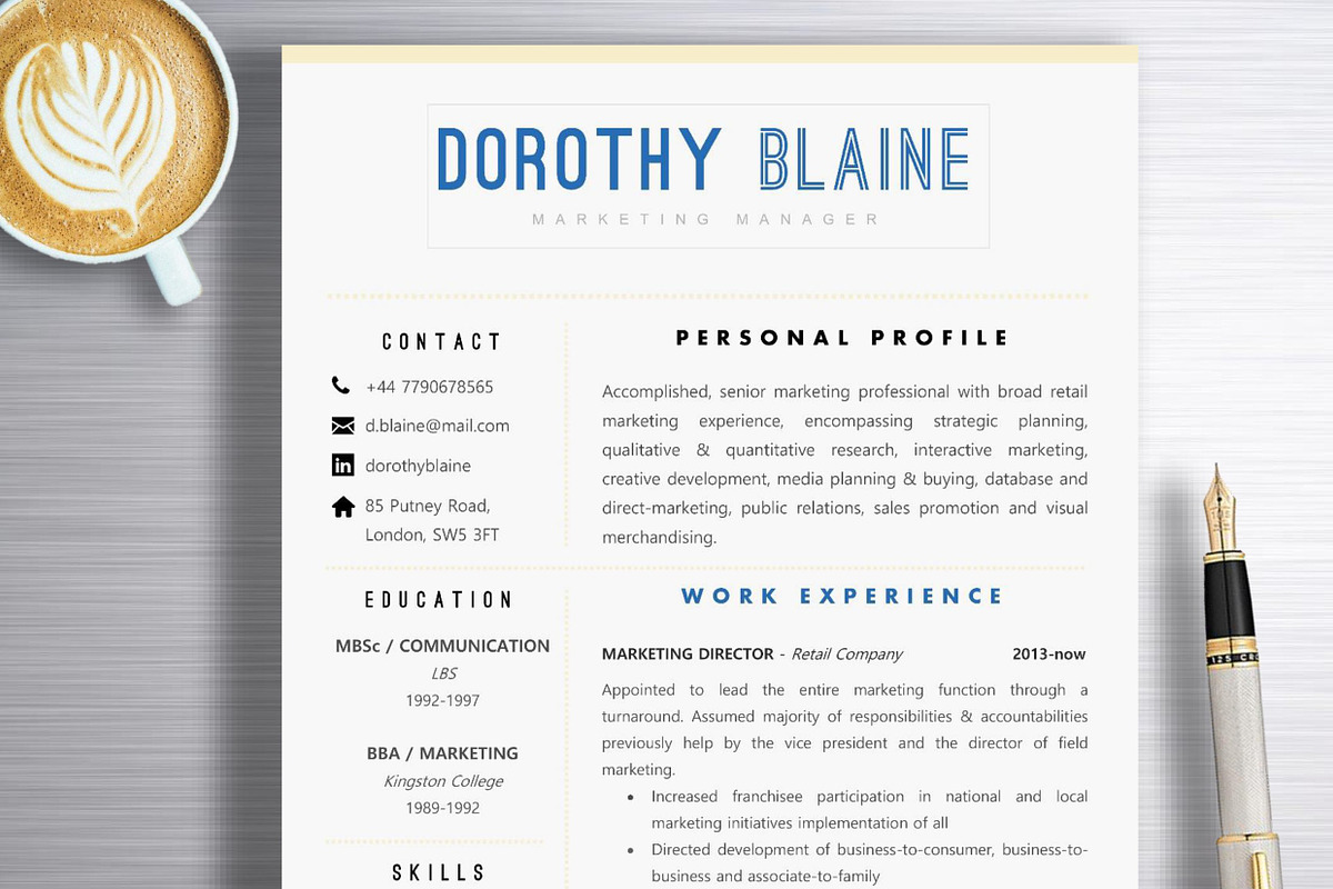 Resume Template | Dorothy, a Resume Template by ResumeWorkshop (Photo 1 of 5)