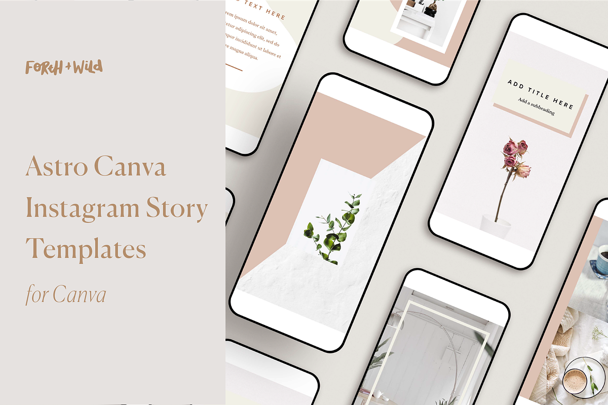 Astro Canva Instagram Story Template, a Social Media Template by Forth and Wild (Photo 1 of 9)
