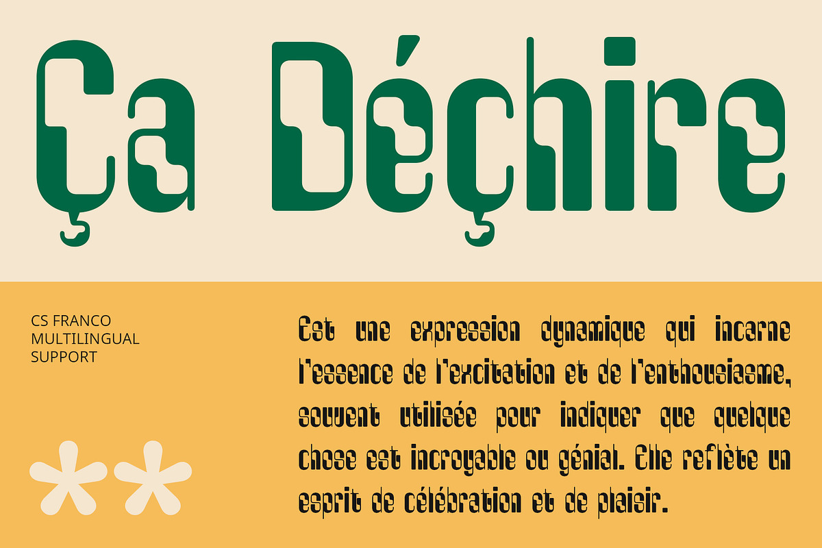 CS Franco – Display Font, a Sans Serif Font by Craft Supply Co. (Photo 6 of 8)