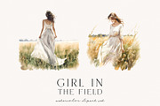 Girl In The Field, a Person Illustration by PeDe Designs (Thumbnail 3 of 6)