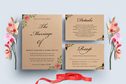Rose Wedding Invitation Set, an Invitation Template by TemplateCrafts (Thumbnail 2 of 4)