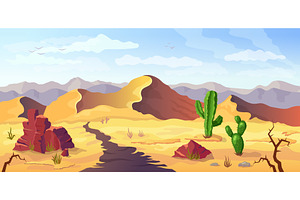 Desert Background Arizona Cactus