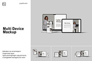 Multi Device Mockup, a Device Mockup by Graphiculon (Thumbnail 1 of 11)