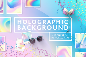 Set Holographic background textures