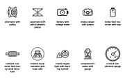 Automotive diagnostic tools Icon Set, an Outline Icon by Nurlan's shop (Thumbnail 3 of 6)