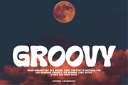 Moon Howish - Groovy Retro Font, a Sans Serif Font by QR Design Studio (Thumbnail 2 of 12)