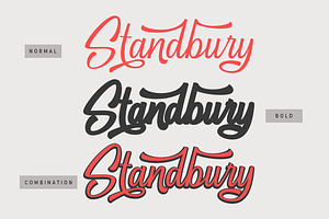 Standbury Script Normal, Bold