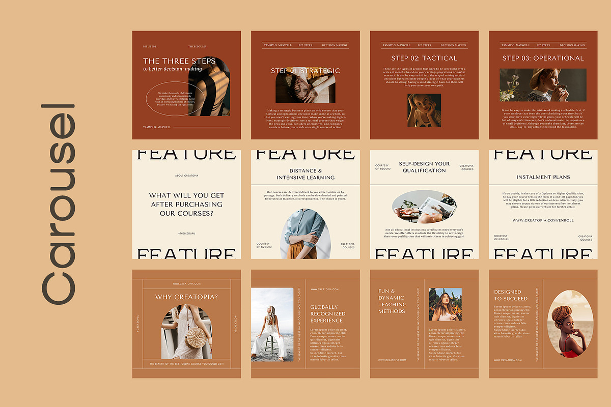 Mentor/Coach Clean Insta Kit | CANVA, a Social Media Template by Elokka Std. (Photo 8 of 9)