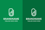 Finance Paperclip Modern Line Logo, a Branding & Logo Template by Pray Art Design Studio (Thumbnail 2 of 2)