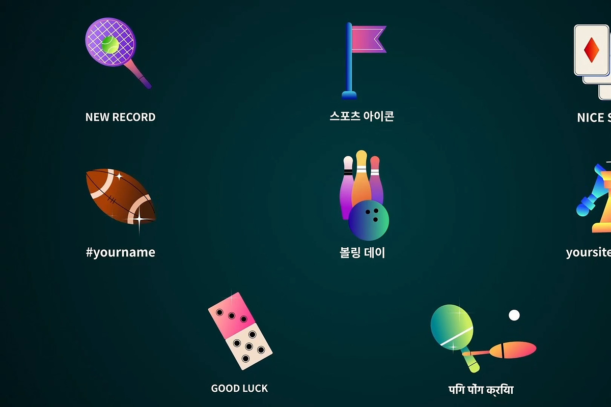 Sport Games Icons DaVinci Resolve, a Templates & Theme by 2dfx (Photo 1 of 2)