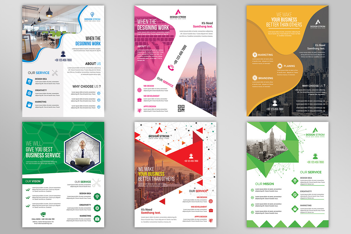 500+ Flyers Mega Bundle 99% OFF, a Flyer Template by Imagine Design Studio (Photo 40 of 98)