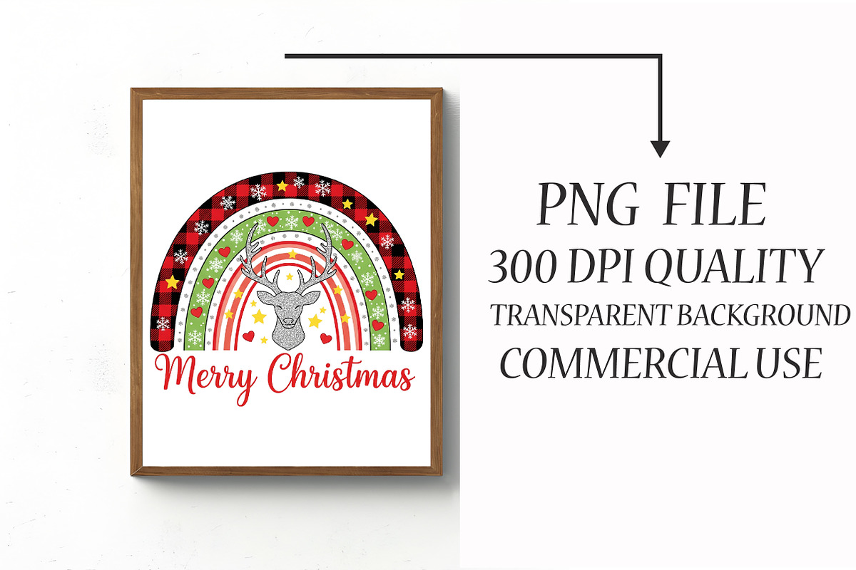 Merry Christmas Rainbow Sublimation, an Illustration by Libby Wishes (Photo 3 of 6)