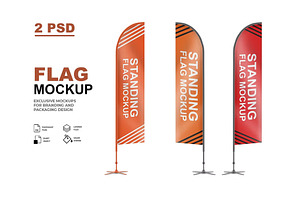 Feather Flag Mockup v2