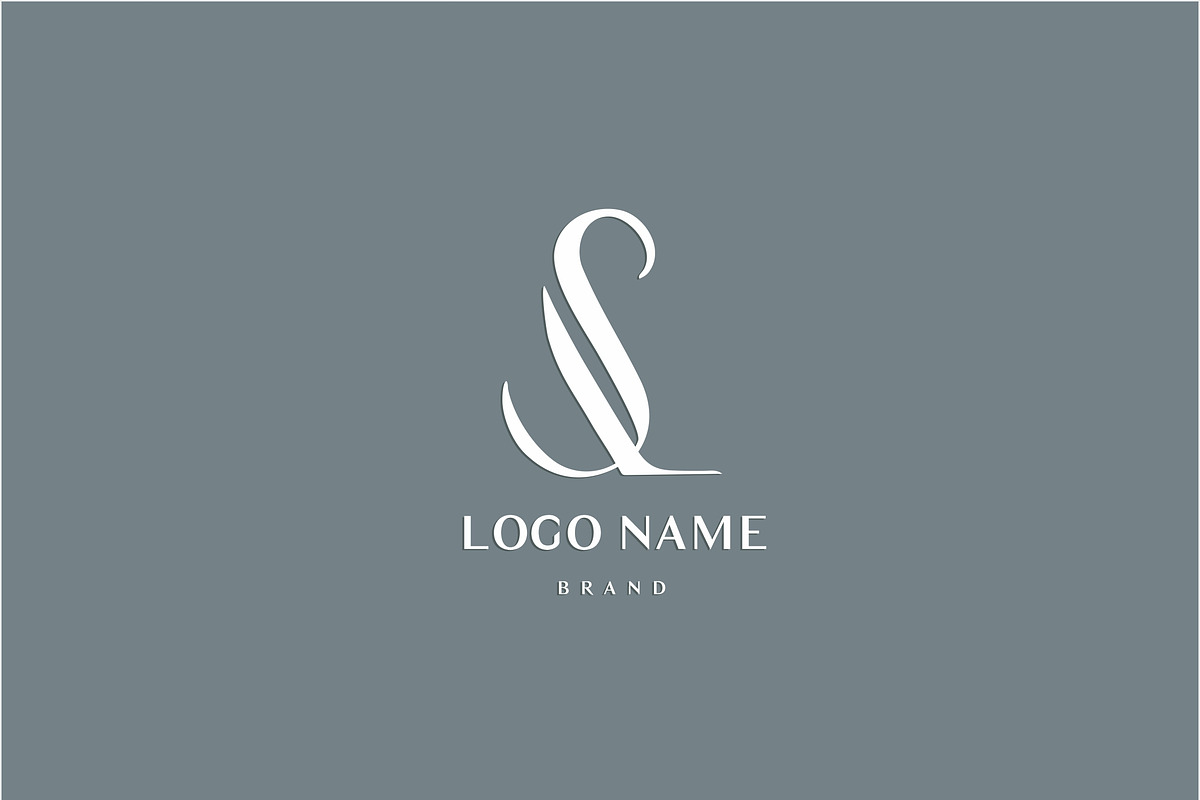 LS classical initials monogram, a Branding & Logo Template by Alexandra De Angelis (Photo 4 of 4)