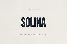 Solina – Handdrawn Display Font