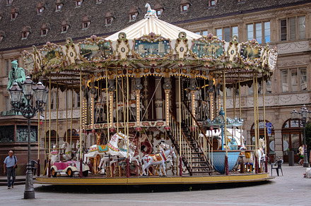 Vintage Carousel or Roundabout, an Arts & Entertainment Photo by RSQB