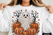 Rhinestone Ghost Halloween PNG, a Seasonal Illustration by DreamCafeArt (Thumbnail 1 of 6)