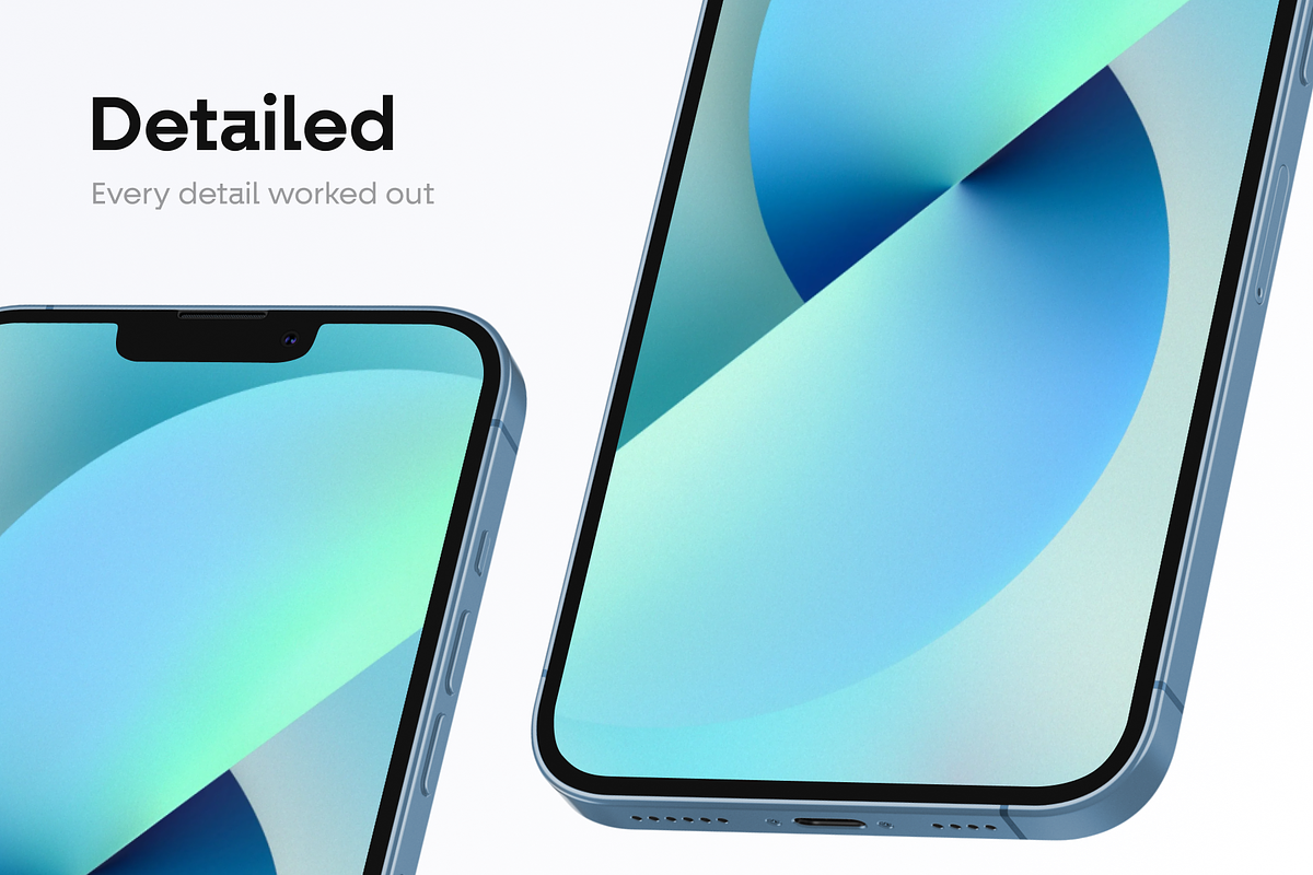 Top 7 iPhone 13 Mockups, an iPhone Mockup by 360 Mockups (Photo 3 of 6)