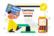 10 Cashless Society Illustration, a Finance Illustration by denayunebgt (Thumbnail 4 of 4)