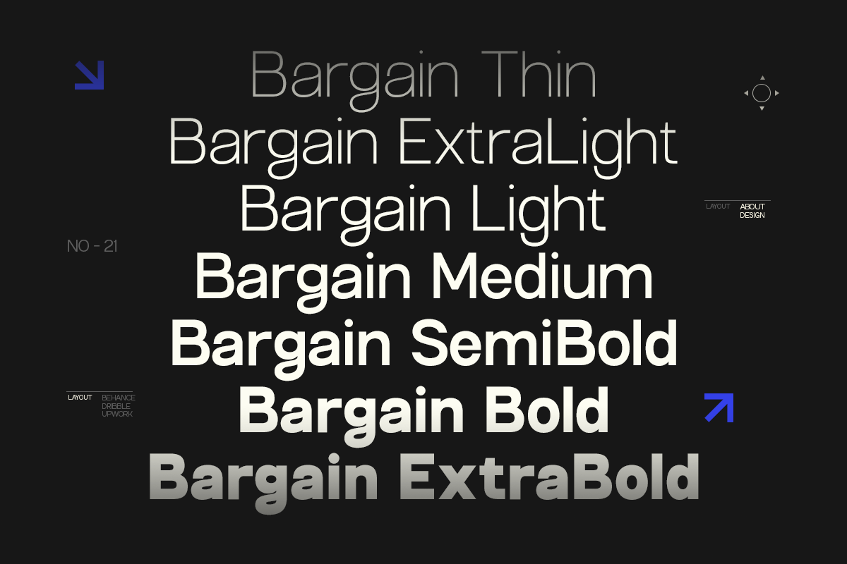 GC Bargain – Modern Sans Family, a Sans Serif Font by Glyphonic (Photo 3 of 15)
