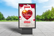 Valentine’s Day Party Flyer Template, a Flyer Template by retrographix (Thumbnail 4 of 4)