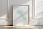 Watercolor of St Kitts and St Nevis, a Graphic by Beloved Paper (Thumbnail 2 of 6)