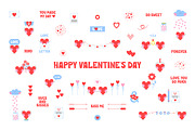 Heart characters clipart set, a Decorative Illustration by LiiaLonn Studio (Thumbnail 2 of 4)