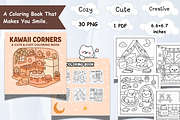 Kawaii Corners Coloring page –31 PNG, an Object Illustration by Smillyy Threads (Thumbnail 1 of 9)