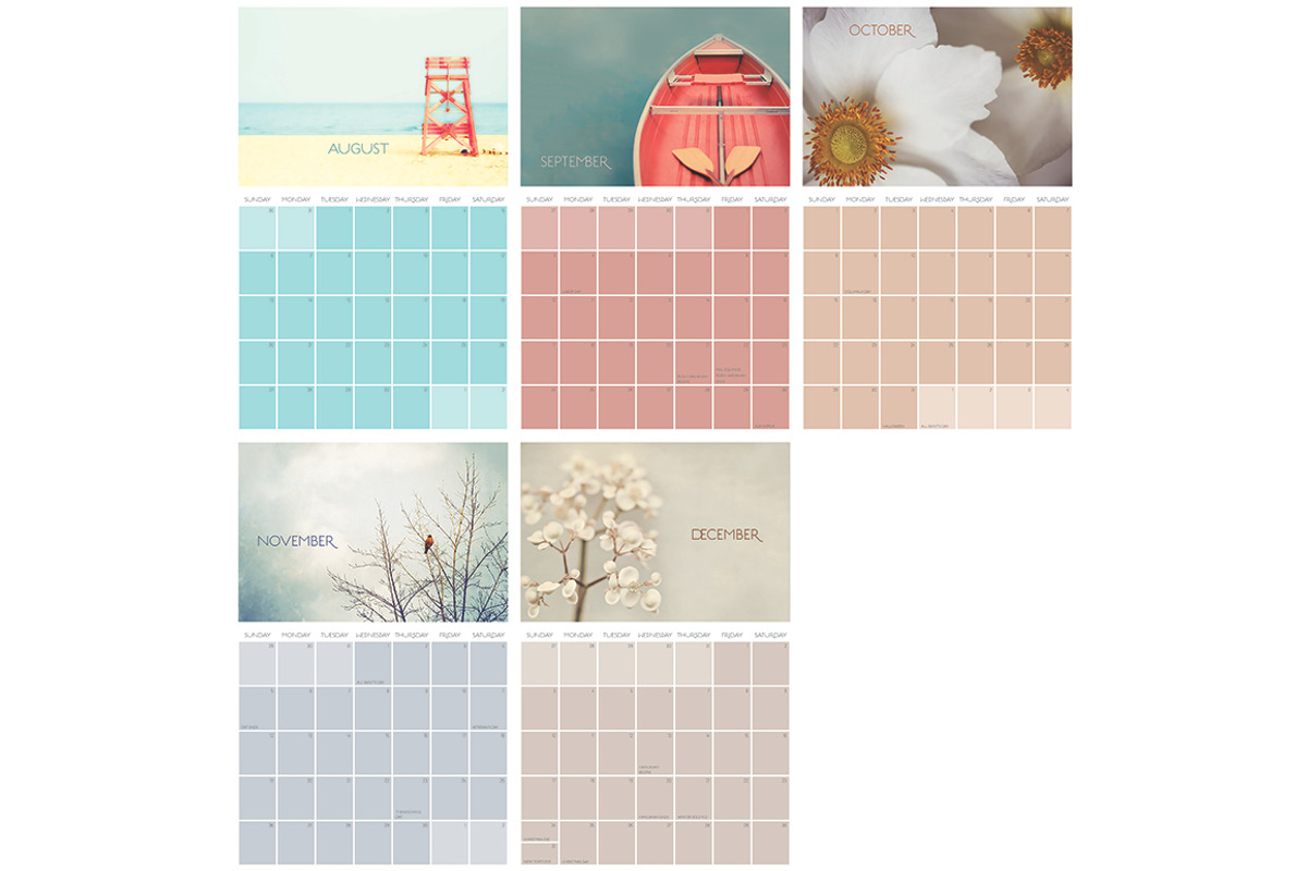 2017 Printable Wall Calendar, a Stationery Template by Definitely Pink (Photo 3 of 3)