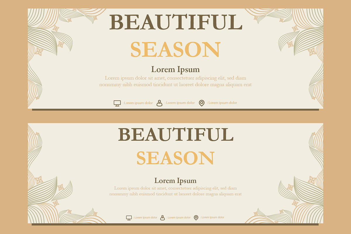 Abstract Floral Banner Template, a Marketing Template by sekitarief (Photo 2 of 3)