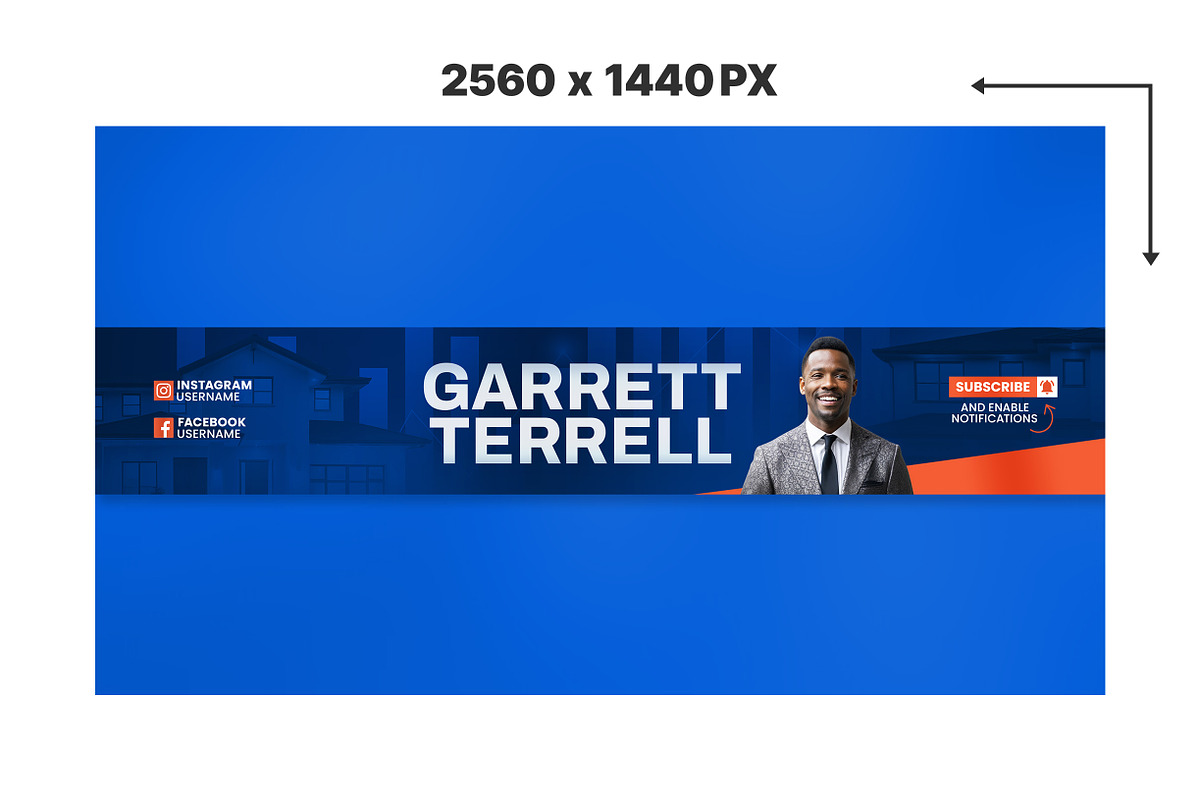 Real Estate Realtor YouTube Banner, a Social Media Template by Vaughn Studios (Photo 2 of 5)