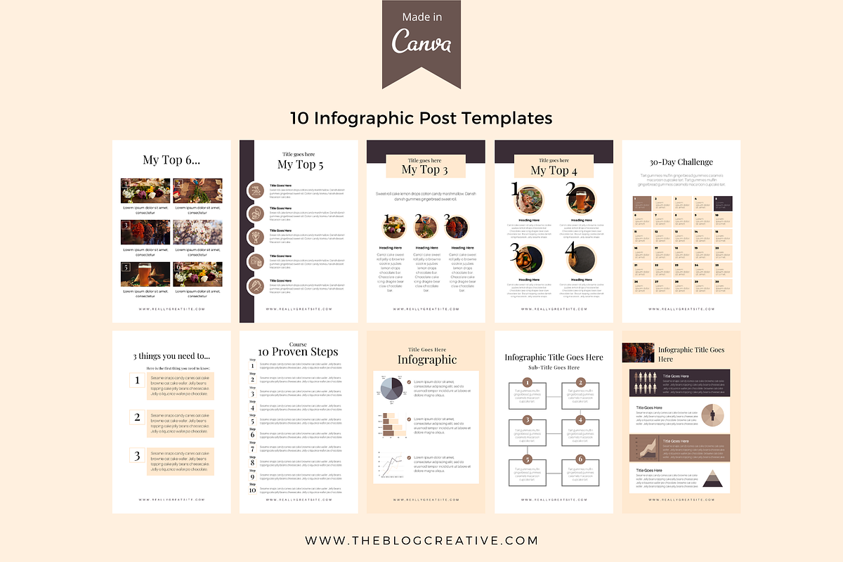 Allure Pinterest Marketing Kit Canva, a Marketing Template by The Blog Creative (Photo 10 of 10)
