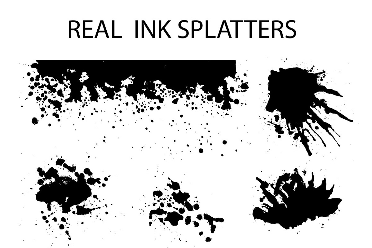 Hand drawn shapes, splatters., a Texture Graphic by Pink Ocean (Photo 5 of 5)