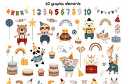 Happy Birthday Collection, an Animal Illustration by JulzaArt (Thumbnail 2 of 9)