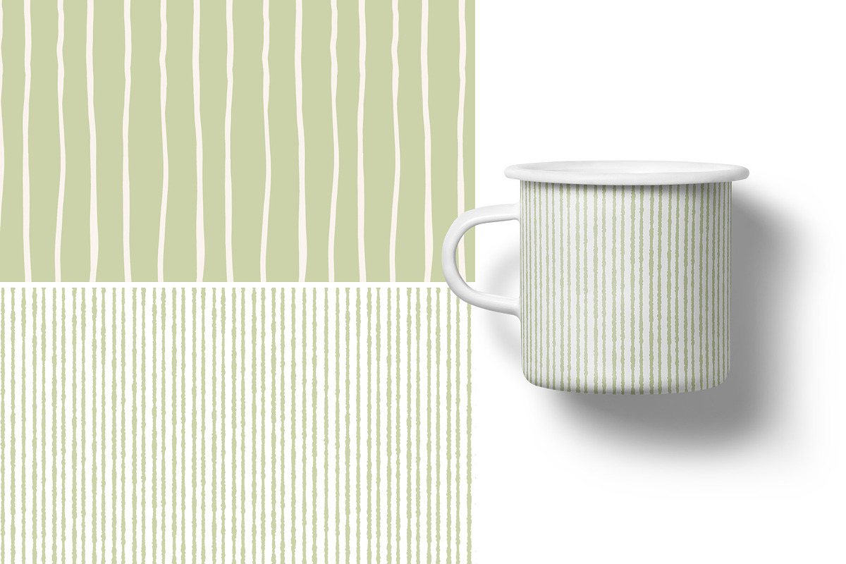 Organic Stripes Patterns, a Pattern Graphic by Webvilla Studio (Photo 3 of 5)